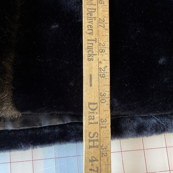Vintage 60s Coat Womens Large Fur Collar Wool Accent‎ Buttons USA Union Made - Picture 11 of 12